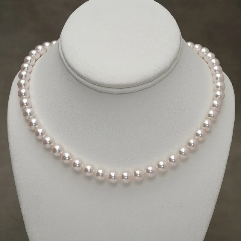 The Perfect Jewelry Piece At The Perfect Discount 8.03-8.50 mm GIA Certified Hanadama Akoya Pearl Necklace The Perfect Jewelry Piece At The Perfect Discount 8.03-8.50 mm GIA Certified Hanadama Akoya Pearl Necklace