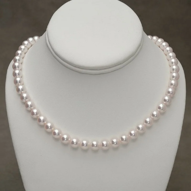 Don't Miss Out On Jaw-Dropping Jewelry Discounts 8.12-8.52 mm GIA Certified Hanadama Akoya Pearl Necklace Don't Miss Out On Jaw-Dropping Jewelry Discounts 8.12-8.52 mm GIA Certified Hanadama Akoya Pearl Necklace