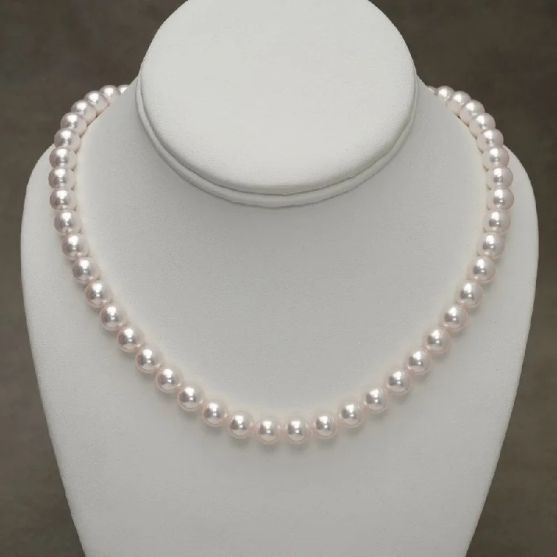 Big Discounts On Elegant Jewelry Collections 8.13-8.50 mm GIA Certified Hanadama Akoya Pearl Necklace Big Discounts On Elegant Jewelry Collections 8.13-8.50 mm GIA Certified Hanadama Akoya Pearl Necklace