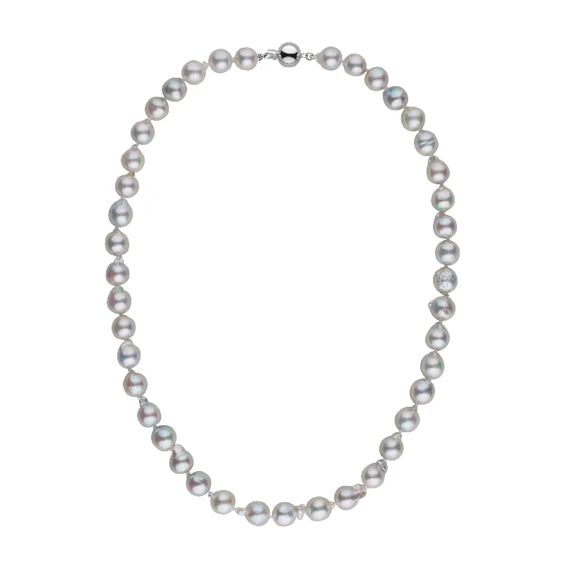 Trending Jewelry Now At Unbeatable Prices 8.0-8.5 mm 18 Inch Silver Blue Akoya Baroque Pearl Necklace Trending Jewelry Now At Unbeatable Prices 8.0-8.5 mm 18 Inch Silver Blue Akoya Baroque Pearl Necklace