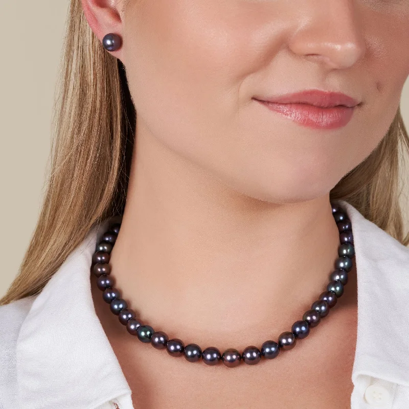 Shop Dazzling Jewelry At The Best Prices 8.5-9.0 mm 16 Inch AAA Black Freshwater Pearl Necklace Shop Dazzling Jewelry At The Best Prices 8.5-9.0 mm 16 Inch AAA Black Freshwater Pearl Necklace