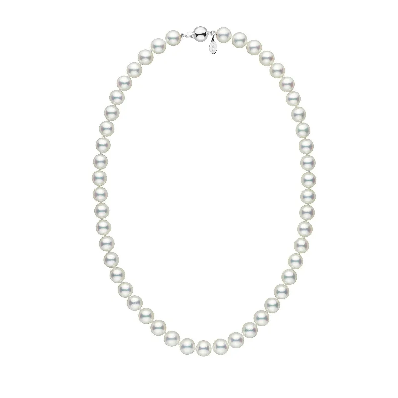 Exclusive Savings On Timeless Jewelry Pieces 8.5-9.0 mm 18 Inch Natural White Hanadama Akoya Pearl Necklace