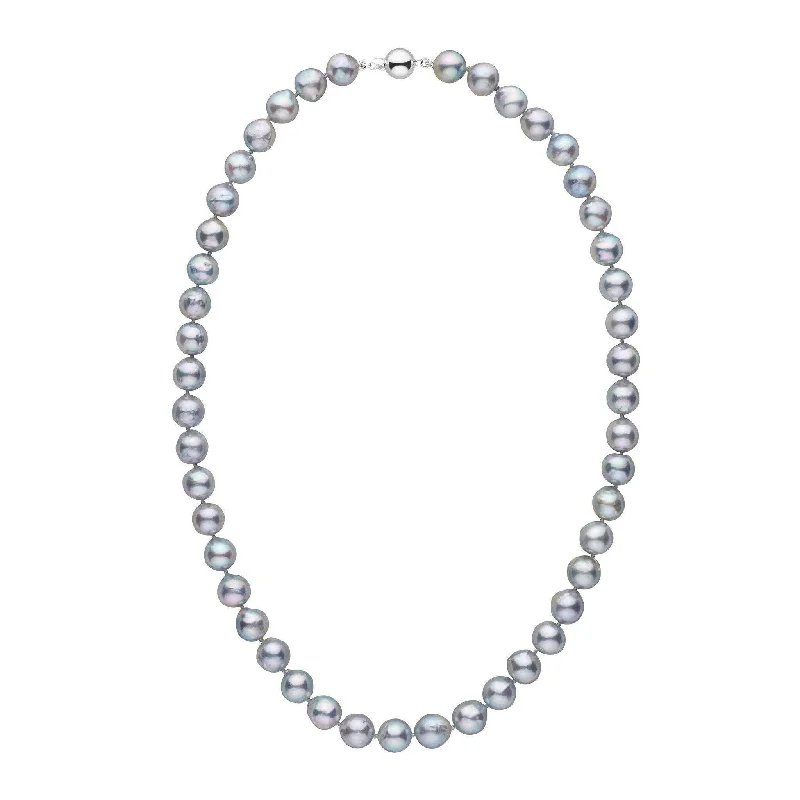 Get The Jewelry You Love At A Price You Love 8.5-9.0 mm 18 Inch Silver Blue Akoya Baroque Pearl Necklace Get The Jewelry You Love At A Price You Love 8.5-9.0 mm 18 Inch Silver Blue Akoya Baroque Pearl Necklace