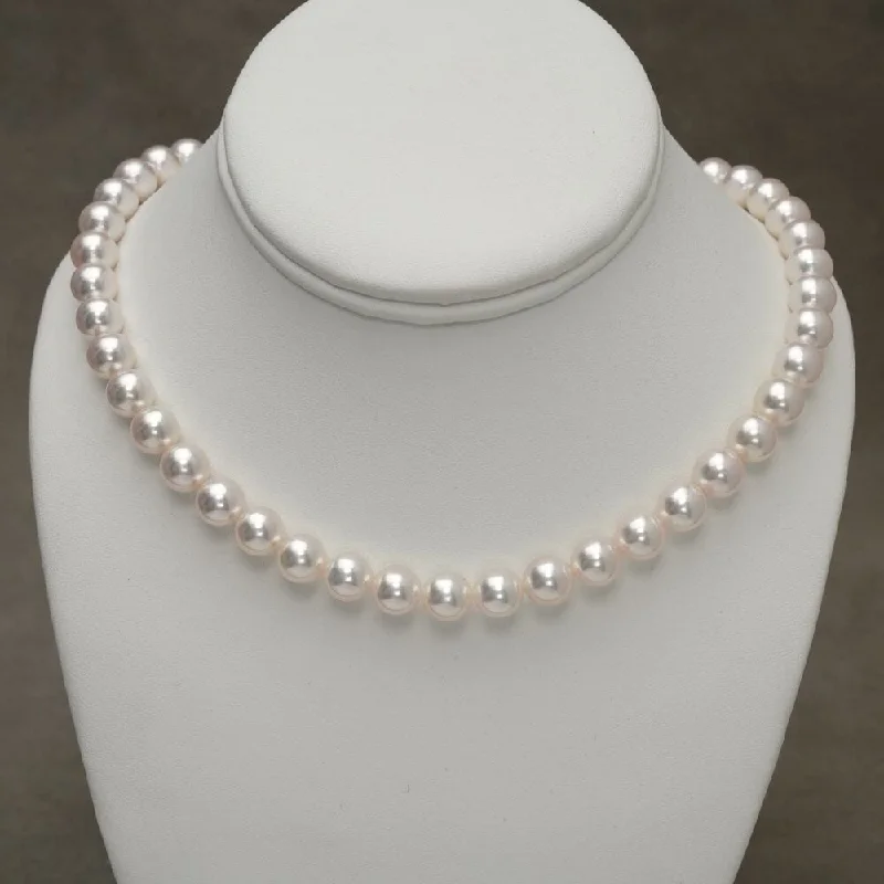 Timeless Elegance, Temporary Discounts – Act Fast 9.00-9.43 mm GIA Certified Hanadama Akoya Pearl Necklace Timeless Elegance, Temporary Discounts – Act Fast 9.00-9.43 mm GIA Certified Hanadama Akoya Pearl Necklace