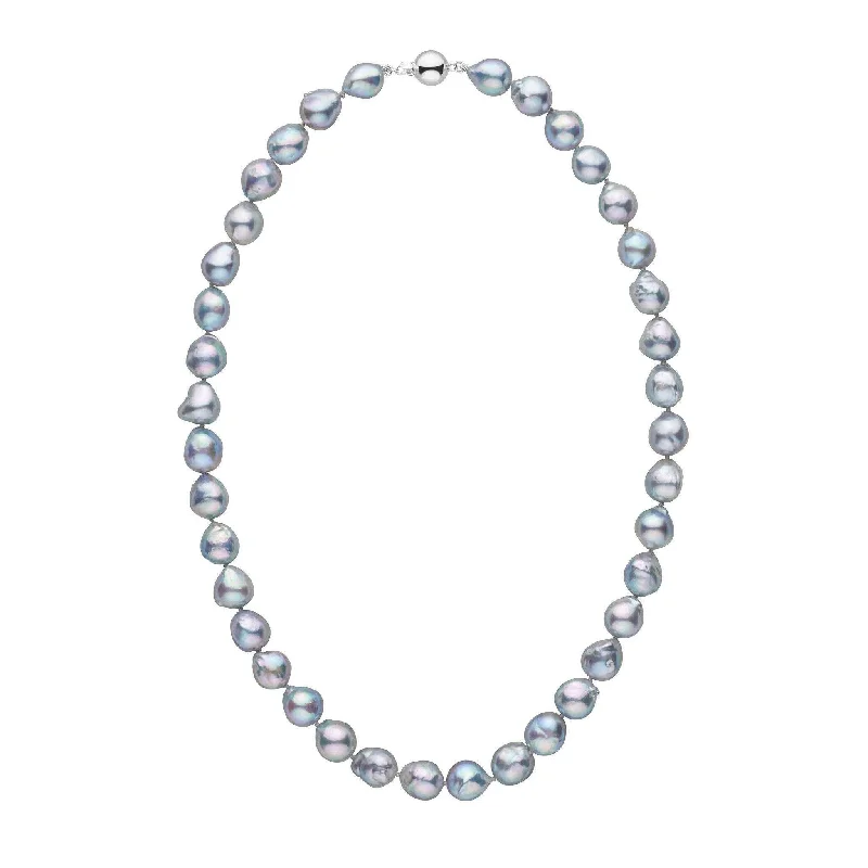 Timeless Jewelry Styles At Wallet-Friendly Prices 9.5-10.0 mm Blue Akoya Baroque Pearl Necklace Timeless Jewelry Styles At Wallet-Friendly Prices 9.5-10.0 mm Blue Akoya Baroque Pearl Necklace