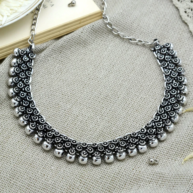Limited-Time Jewelry Sale – Elegant Styles At Less Arya Silver Oxidized Necklace