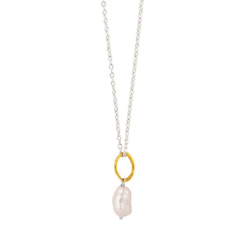 Your Dream Jewelry At Dream Prices – Shop Now Baroque Pearl Orbit Necklace