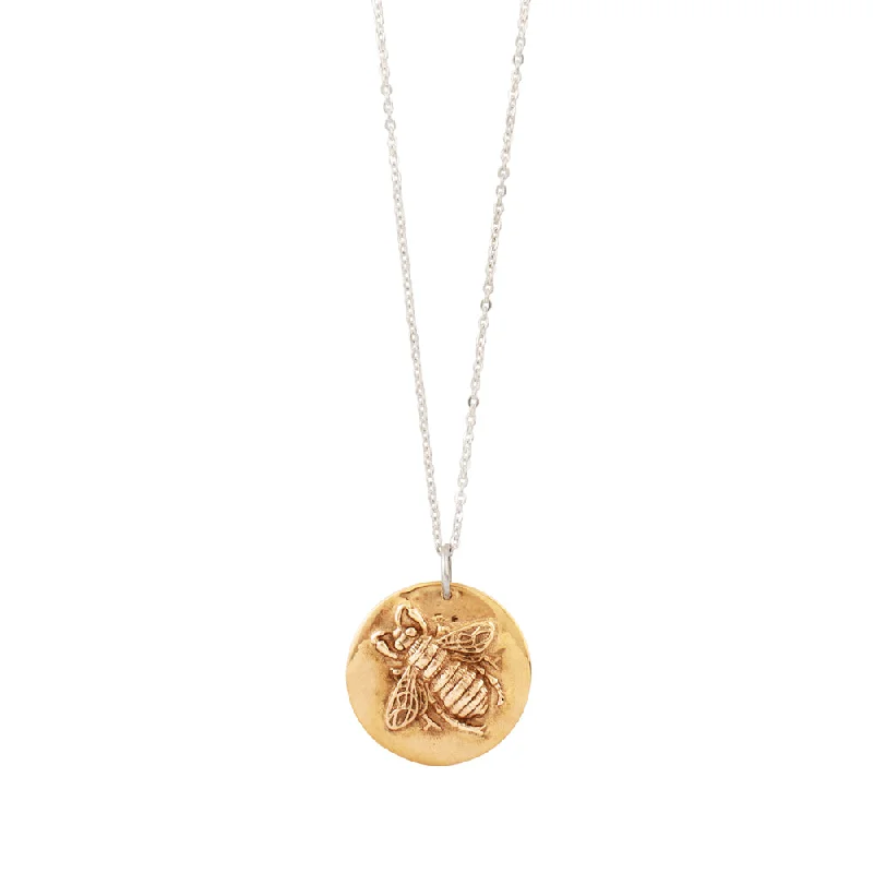 Dazzling Deals On Necklaces, Bracelets, And More Bee Musing Necklace in Bronze