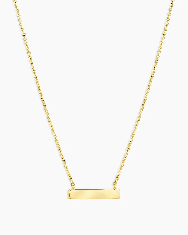 Limited-Time Offer On Elegant Jewelry Pieces Bespoke Plate Necklace (gold)
