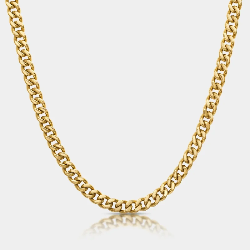 Bestselling Jewelry At Special Promotional Rates Cuban Chain Necklace Gold (8mm)