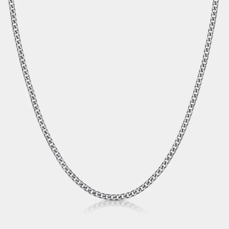 Limited-Stock Jewelry Sale – Once It's Gone, It's Gone Cuban Chain Necklace Silver (4mm) Limited-Stock Jewelry Sale – Once It's Gone, It's Gone Cuban Chain Necklace Silver (4mm)