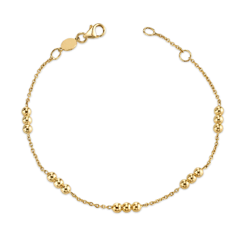 Eco-Friendly Sustainable Jewelry For Conscious Buyers Dainty Ball Gold Bead Bracelet Eco-Friendly Sustainable Jewelry For Conscious Buyers Dainty Ball Gold Bead Bracelet