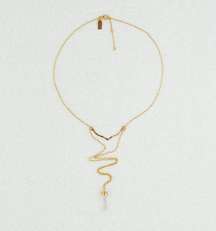 Dazzle In Elegance With Our Biggest Jewelry Sale On Point Necklace In Gold And Rock Crystal Dazzle In Elegance With Our Biggest Jewelry Sale On Point Necklace In Gold And Rock Crystal