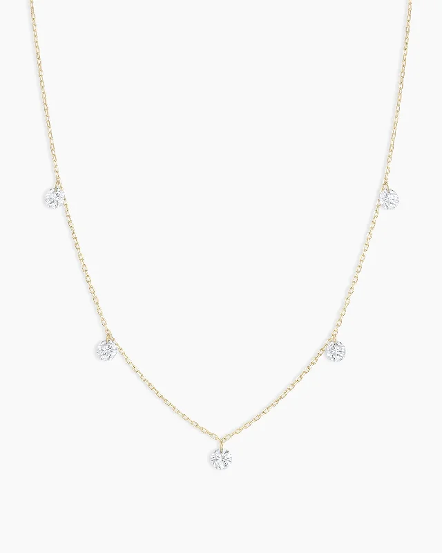 Elevate Your Jewelry Collection With Limited-Time Savings Floating Diamond Flutter Necklace