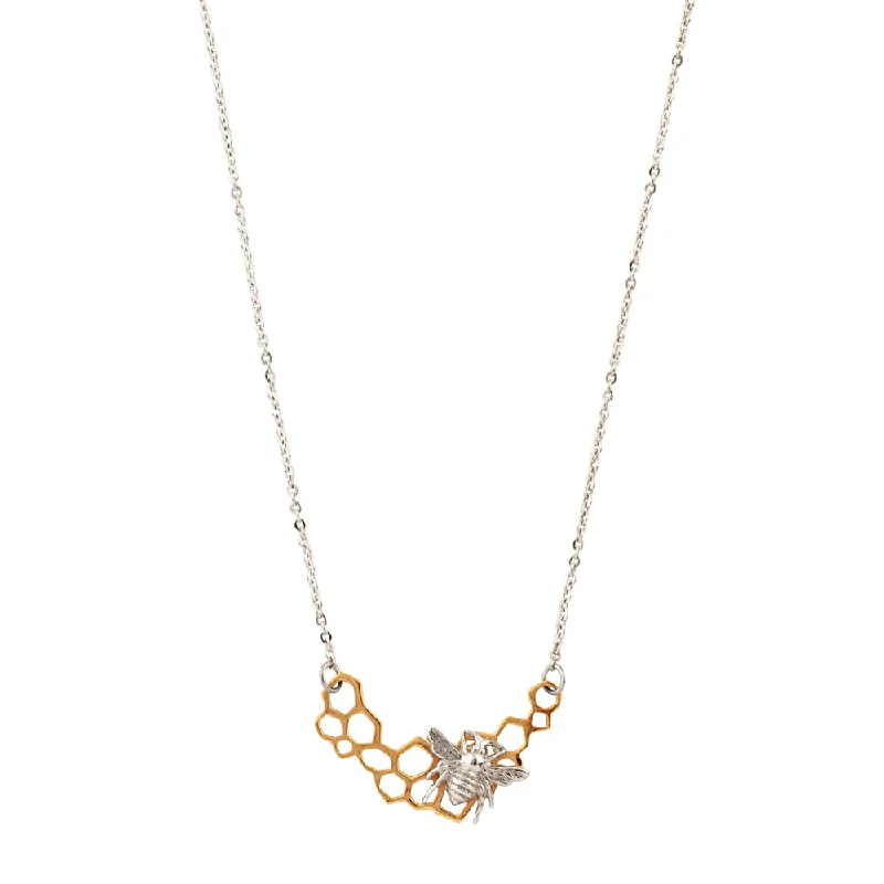 Chic And Stylish Jewelry At Discounted Prices Honeycomb & Bee Necklace