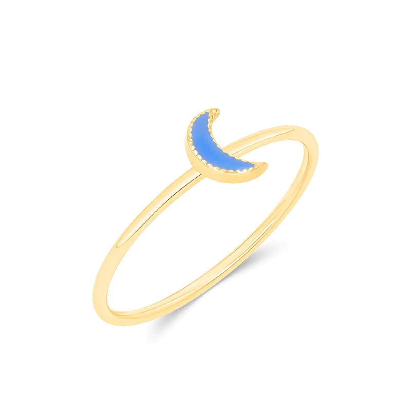 Exclusive Jewelry Offers – Shine For Less Kids Enamel Moon Ring