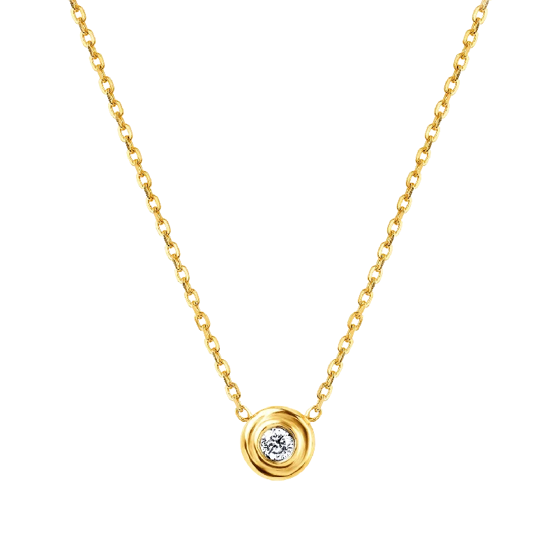 Shop Dazzling Jewelry At The Best Prices Kids Step Bezel Solitaire Necklace