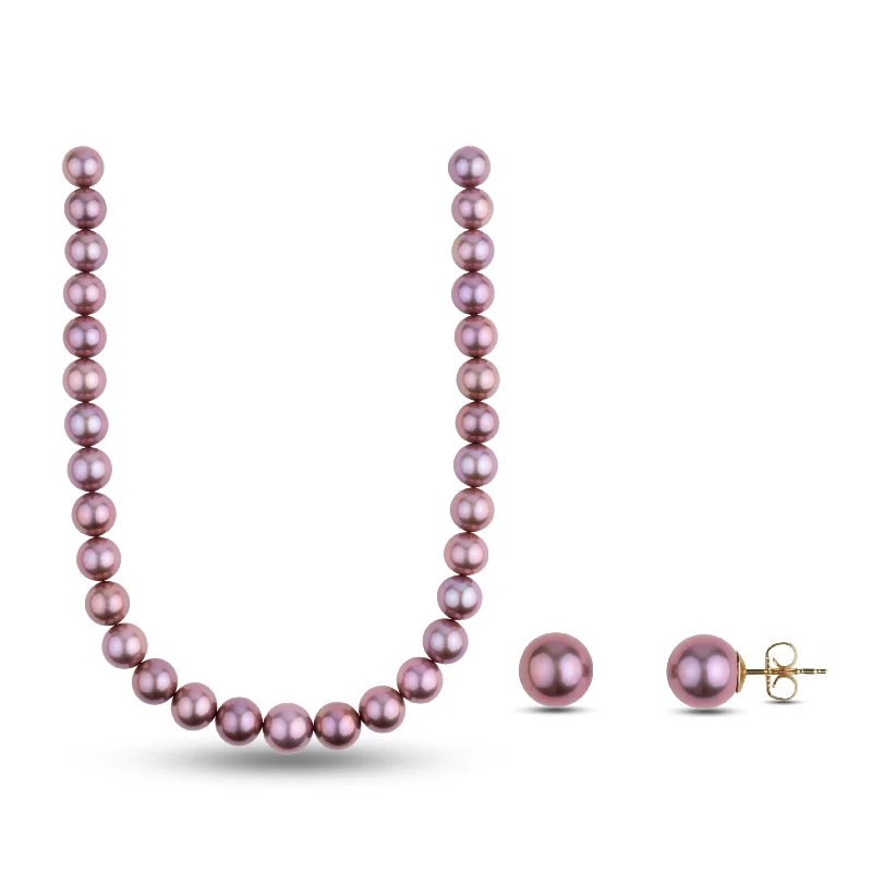 Get The Best Deals On Timeless Jewelry Pieces 13.1-15.5 mm Lavender Edison Freshwater Pearl Necklace and Matching Earring Set Get The Best Deals On Timeless Jewelry Pieces 13.1-15.5 mm Lavender Edison Freshwater Pearl Necklace and Matching Earring Set