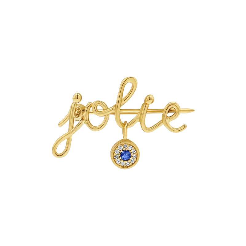 Timeless Jewelry At Special Discount Rates Mini Letter Name Pin with Round Eye Charm Timeless Jewelry At Special Discount Rates Mini Letter Name Pin with Round Eye Charm