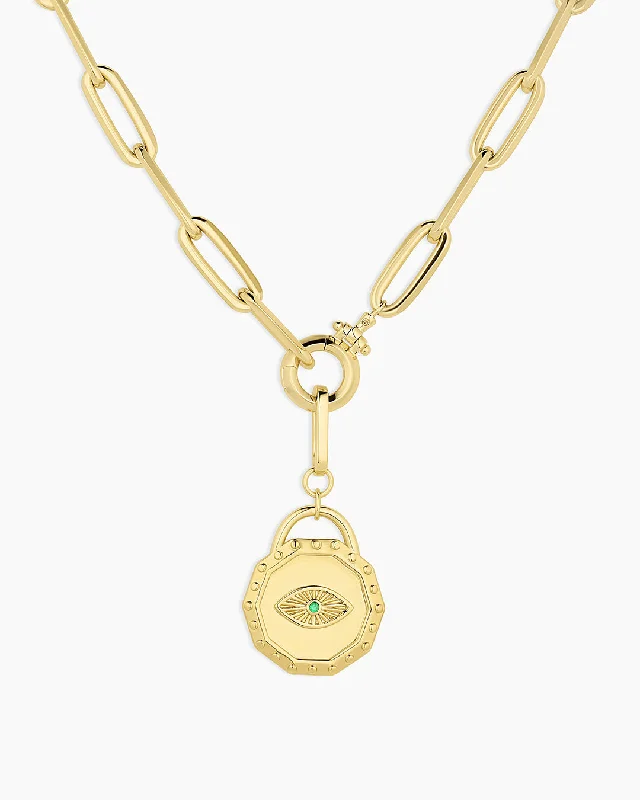 Delicate Crystal Jewelry For Sophisticated Charm Parker XL Evil Eye Necklace