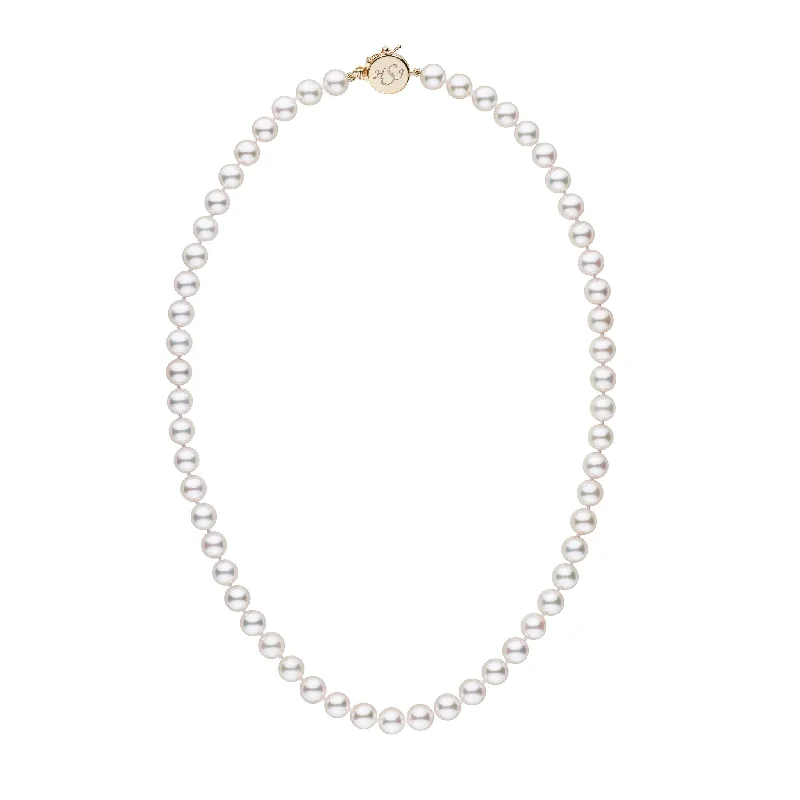 Bohemian-Inspired Jewelry For Free-Spirited Fashion Personalized 18 Inch 7.0-7.5 mm AAA Akoya Pearl Circle Clasp Necklace Bohemian-Inspired Jewelry For Free-Spirited Fashion Personalized 18 Inch 7.0-7.5 mm AAA Akoya Pearl Circle Clasp Necklace