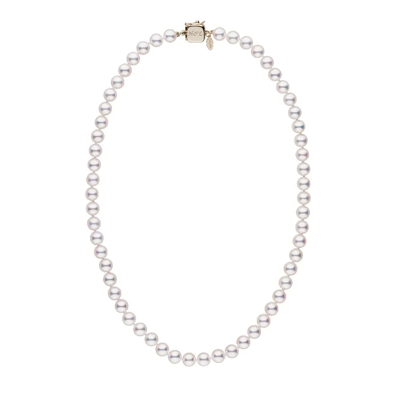 Premium Diamond Jewelry For Unforgettable Moments Personalized 18 Inch 7.0-7.5 mm Hanadama Akoya Pearl Square Clasp Necklace Premium Diamond Jewelry For Unforgettable Moments Personalized 18 Inch 7.0-7.5 mm Hanadama Akoya Pearl Square Clasp Necklace
