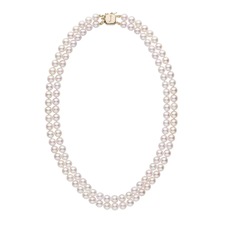 Elegant Jewelry At Unbeatable Prices – Shop Today Personalized 6.5-7.0 mm AAA Akoya Pearl Double Strand Square Clasp Necklace Elegant Jewelry At Unbeatable Prices – Shop Today Personalized 6.5-7.0 mm AAA Akoya Pearl Double Strand Square Clasp Necklace