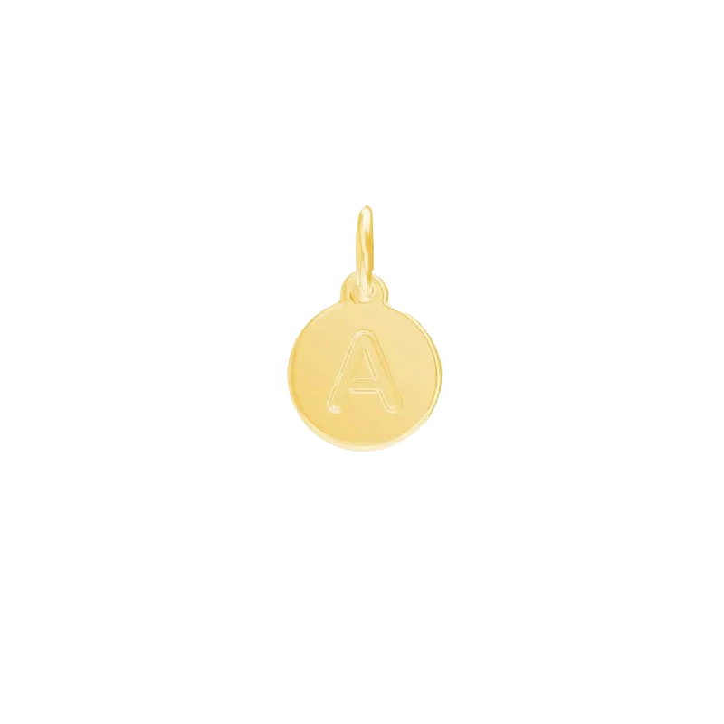 Dazzle With Discounts – Shop Jewelry On Sale Mini Initial Round Charm