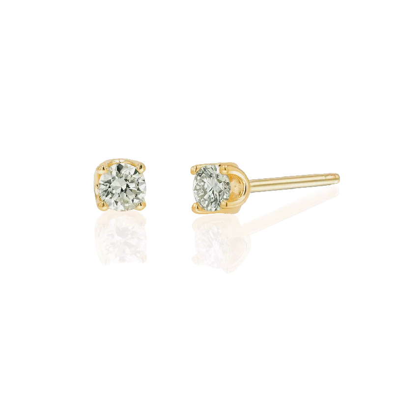Premium Jewelry Now Available At Special Discounts 14K Gold Solitaire Studs