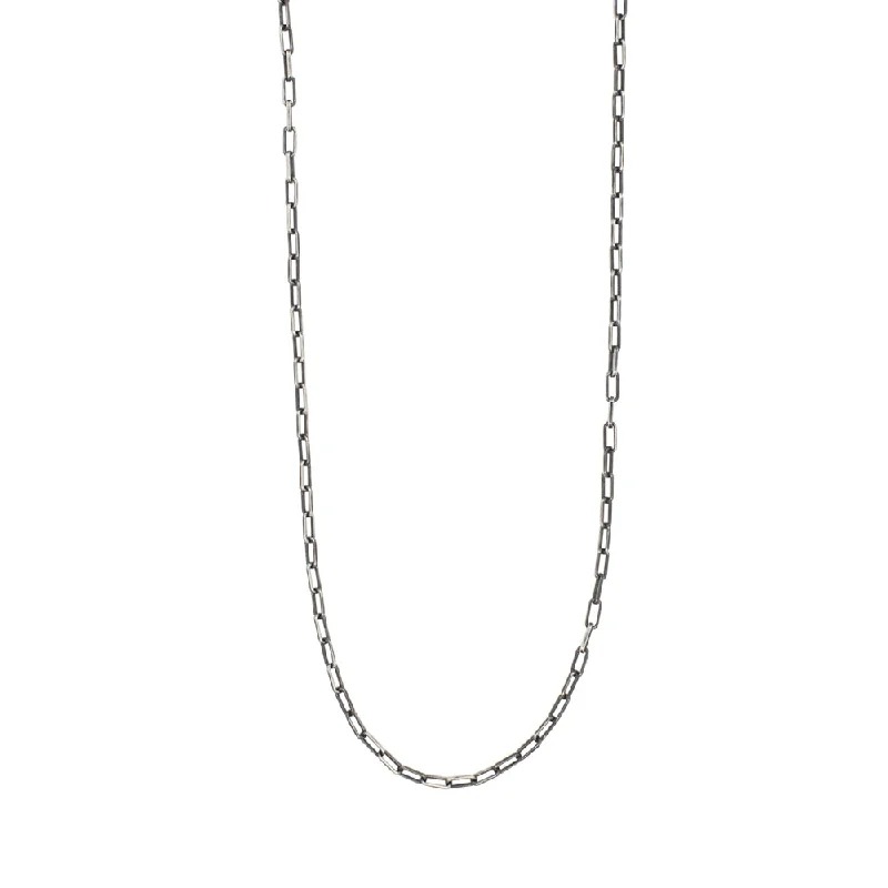 Must-Have Jewelry Pieces At Reduced Prices Small Paperclip Chain in Antiqued Silver - 18"L