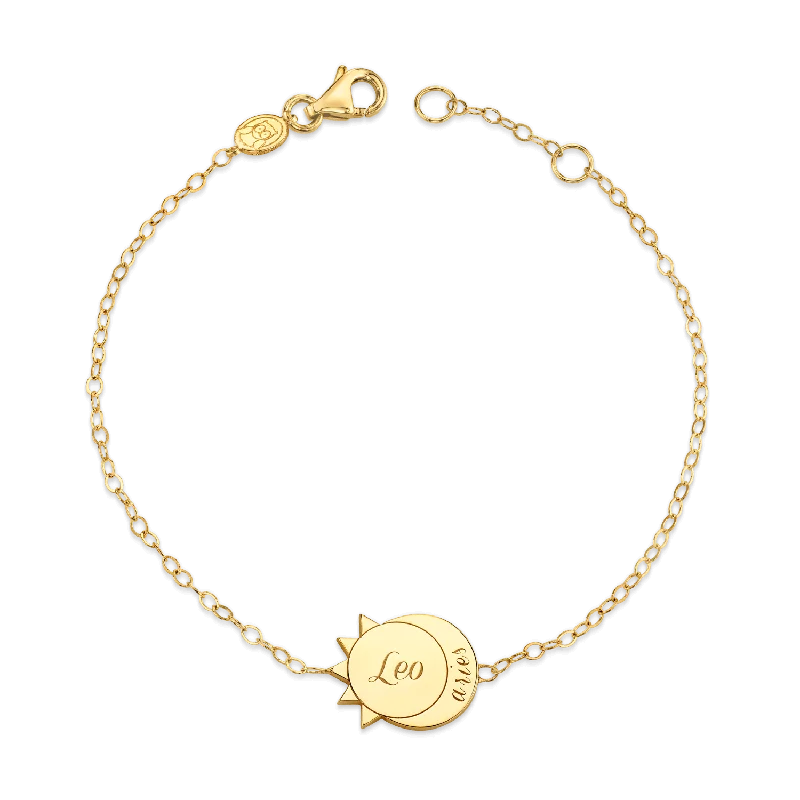 Elegant Rose Gold Jewelry For A Stylish Touch Sun Moon Zodiac Bracelet