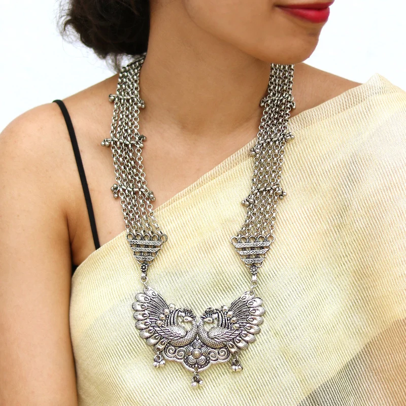 Seasonal Jewelry Deals – Elevate Your Style Teejh Anika Peacock Long Necklace
