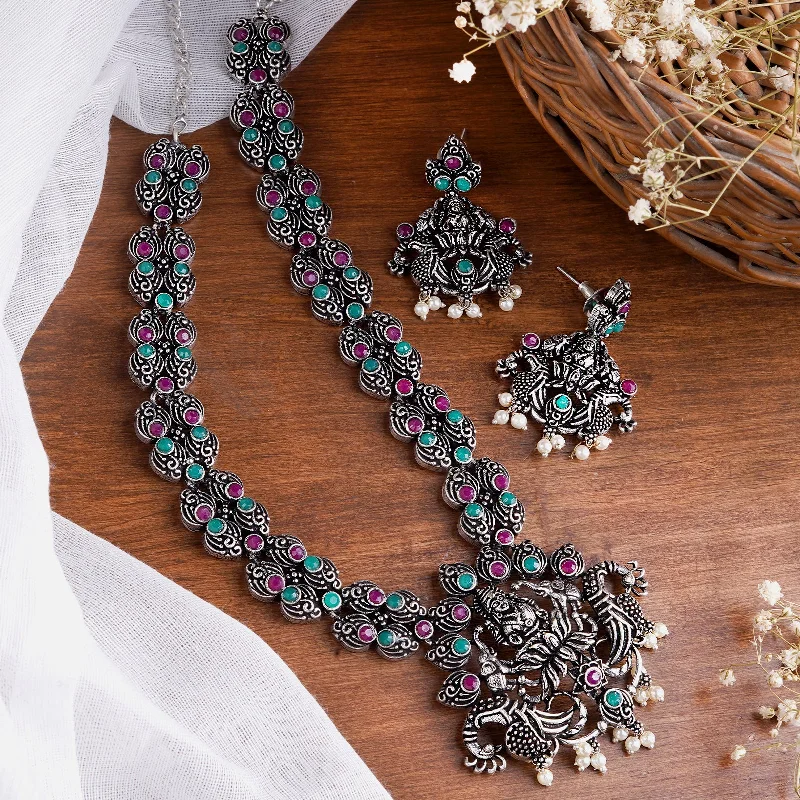 The Biggest Jewelry Sale Of The Year Is Here Teejh Ridhi Multi Colored Temple Work Necklace Set The Biggest Jewelry Sale Of The Year Is Here Teejh Ridhi Multi Colored Temple Work Necklace Set