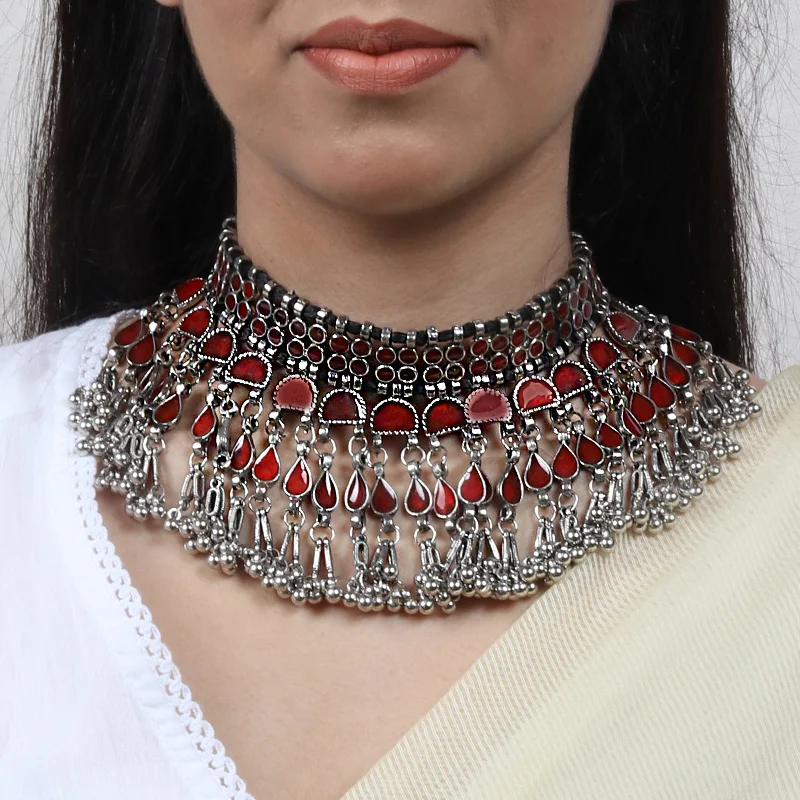 Final Call – Shop Exquisite Jewelry Before It's Gone Teejh Zaira Red Choker Necklace Final Call – Shop Exquisite Jewelry Before It's Gone Teejh Zaira Red Choker Necklace