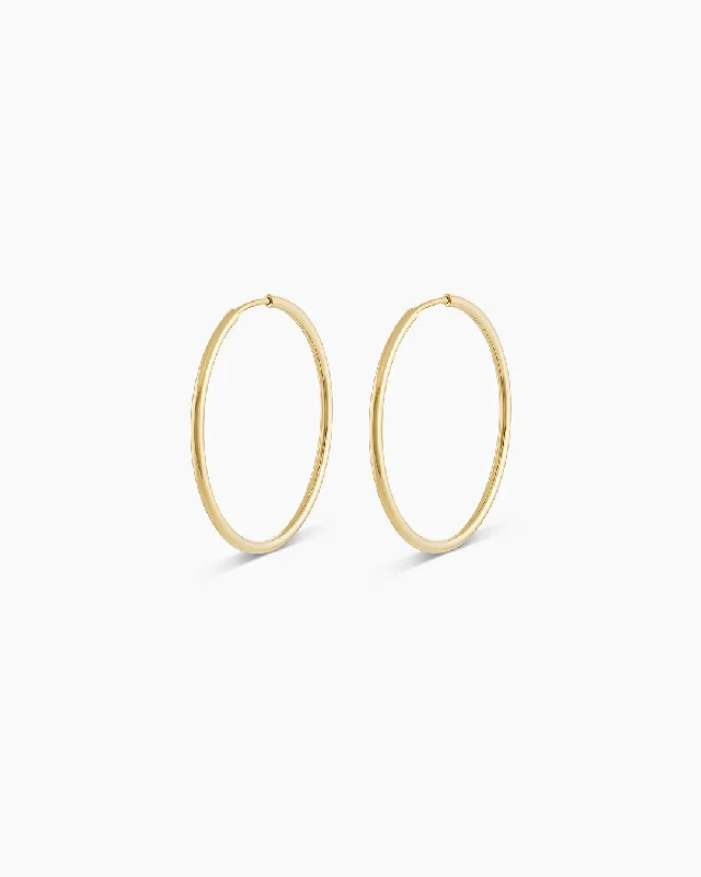 Luxury Handcrafted Jewelry For Elegant Looks 14k Gold Classic Hoops