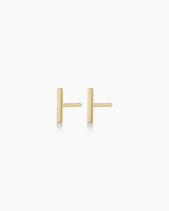 Elevate Your Outfit With Discounted Statement Jewelry 14k Gold Rose Bar Studs