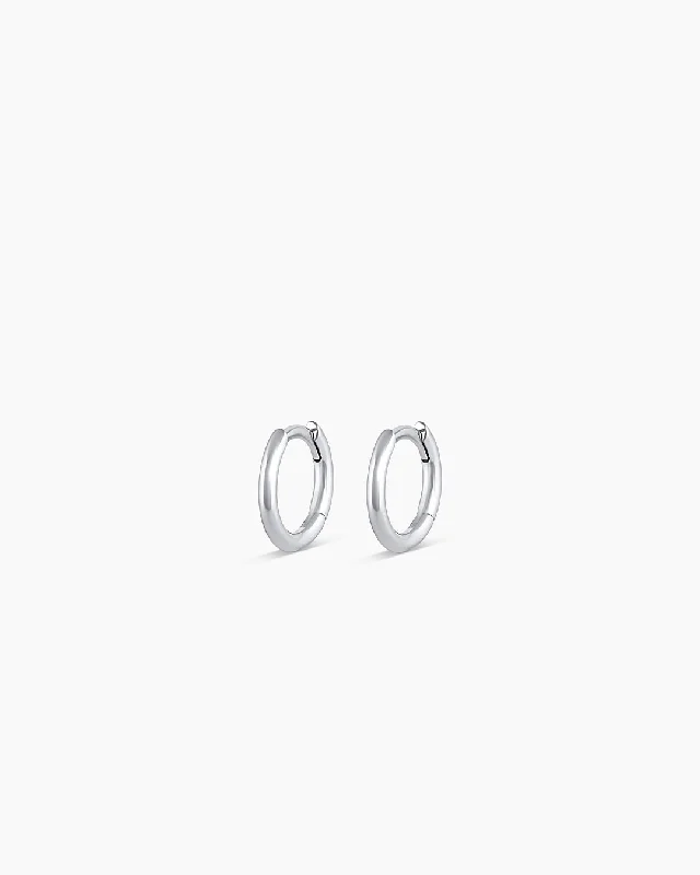 Versatile Layering Jewelry For Effortless Chic 14k White Gold Classic Huggies