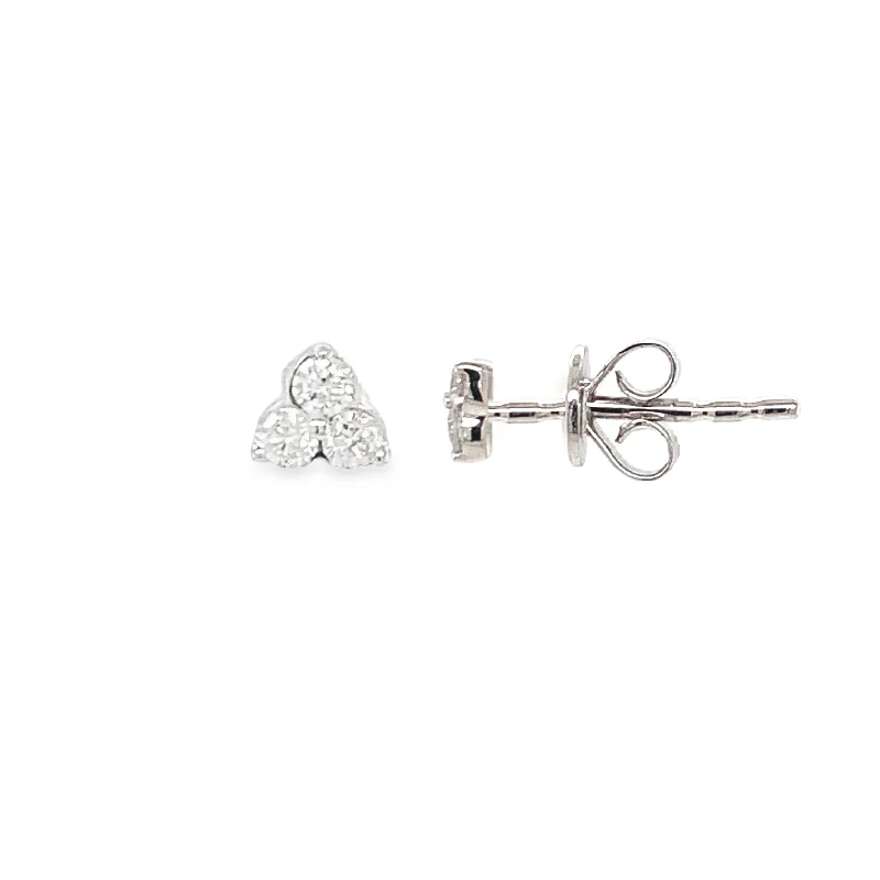 Must-Have Jewelry At Unbelievable Discounts 14K White Gold Diamonds Stud Earrings