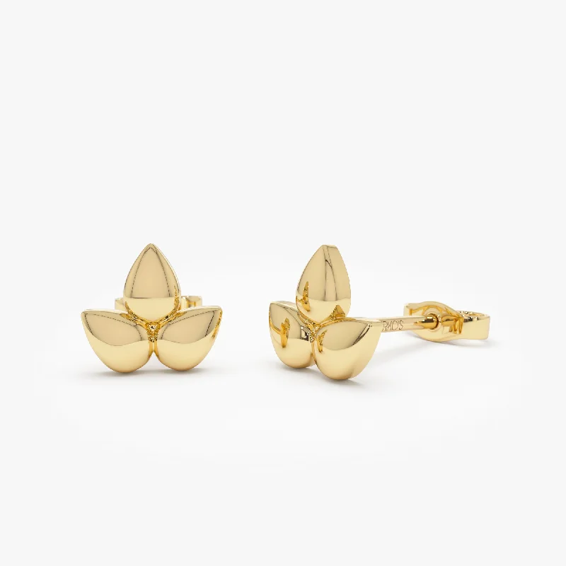 Exclusive Jewelry Sale – Limited-Time Discounts 14K Trio Petal Stud Earrings