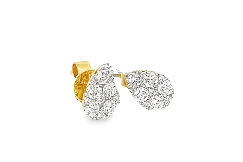 Luxury Jewelry Clearance – Shop Premium Styles Now Teardrop Pave Diamond Stud Earrings