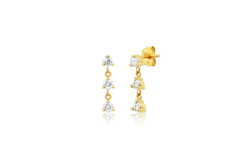 Jewelry Flash Sale – Stylish Designs At Unbeatable Rates 3 Diamond Dangle Stud Earrings Jewelry Flash Sale – Stylish Designs At Unbeatable Rates 3 Diamond Dangle Stud Earrings