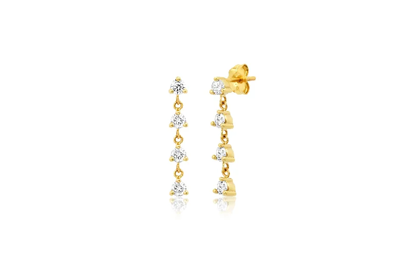 Shop High-Quality Jewelry At Jaw-Dropping Discounts 4 Diamond Dangle Stud Earrings