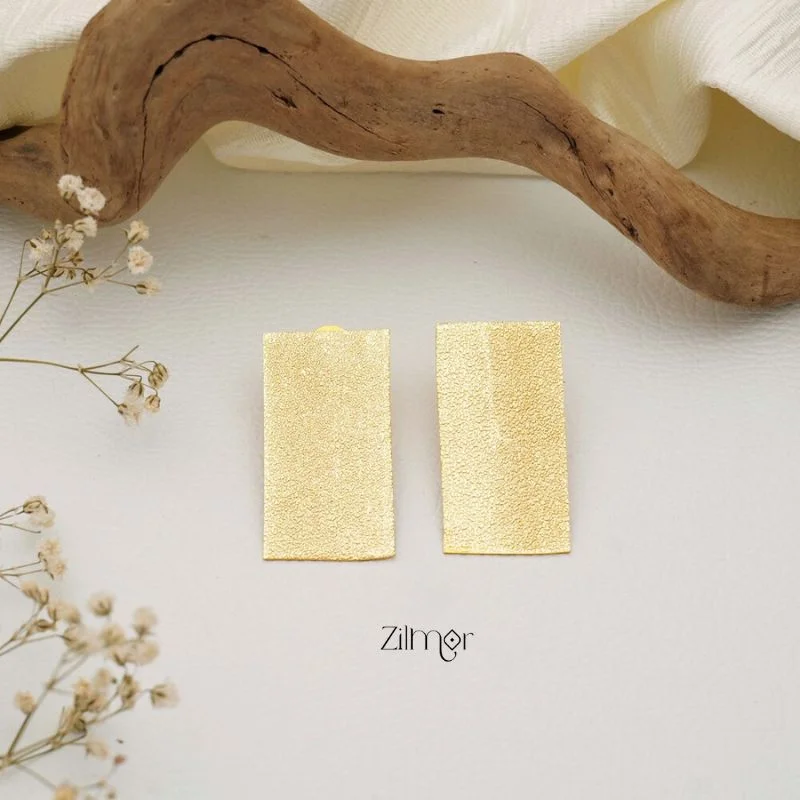 Limited-Time Offer On Elegant Jewelry Pieces Rectangle Brass Stud Earrings - AS100732