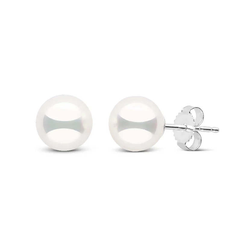 Timeless Jewelry, Timeless Savings – Don't Wait 7.0-7.5 mm Natural White Hanadama Pearl Earrings