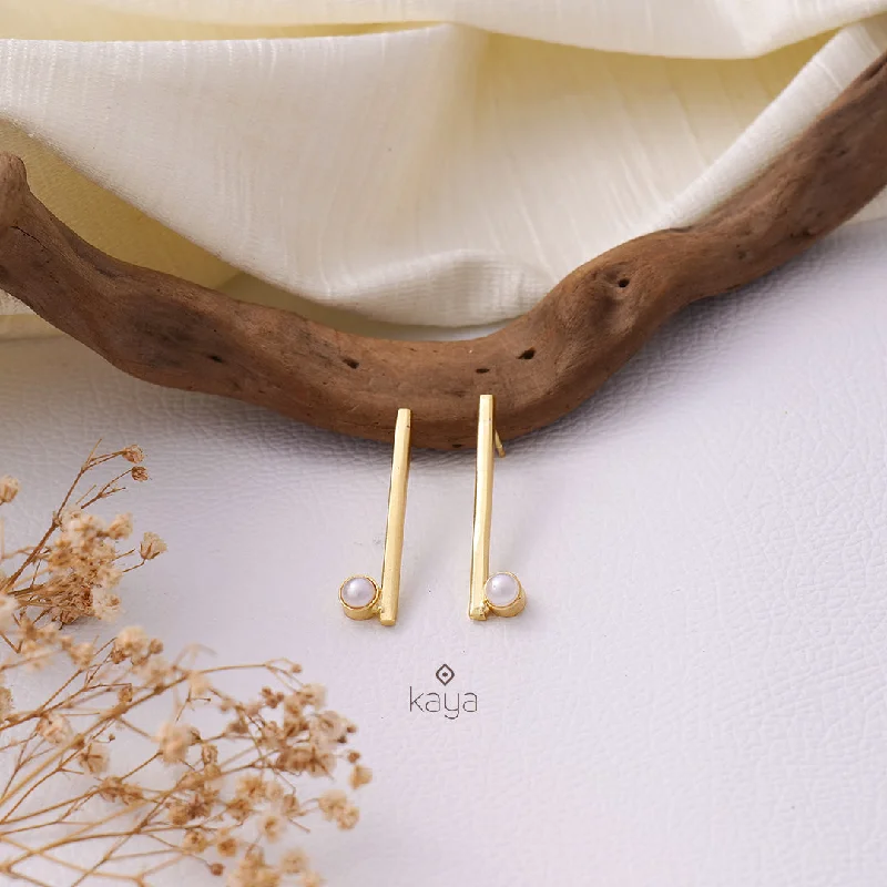 Elegant Jewelry At Unbeatable Offers – Shop Before It's Gone Pearl Bar Stud Earrings - AS100852