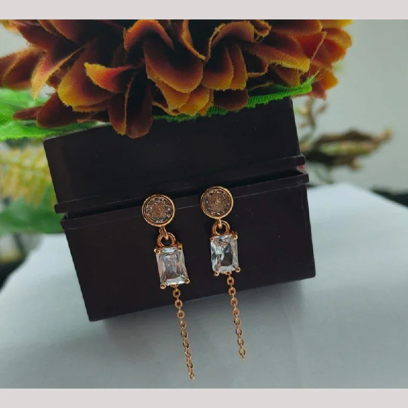 Premium Diamond Jewelry For Unforgettable Moments Aamrapali Rose Gold Plated Austrian Stone Stud Earrings Premium Diamond Jewelry For Unforgettable Moments Aamrapali Rose Gold Plated Austrian Stone Stud Earrings