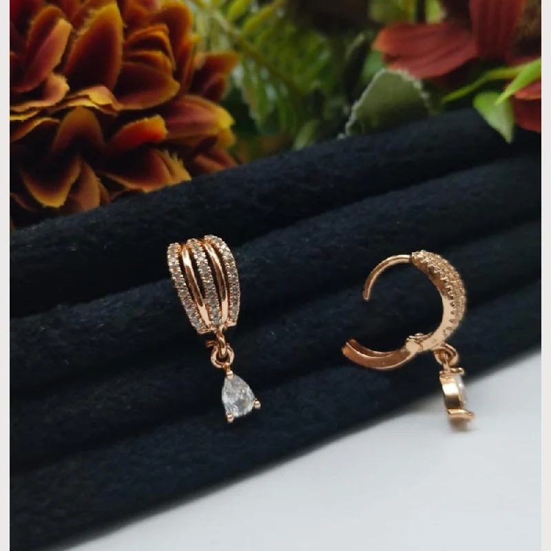 High-Quality Gemstone Jewelry For Special Occasions Aamrapali Rose Gold Plated Austrian Stone Stud Earrings High-Quality Gemstone Jewelry For Special Occasions Aamrapali Rose Gold Plated Austrian Stone Stud Earrings