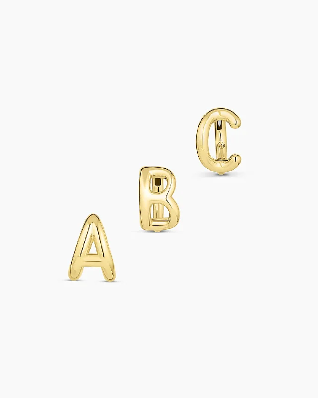 Premium Diamond Jewelry For Unforgettable Moments Alphabet Single Huggie