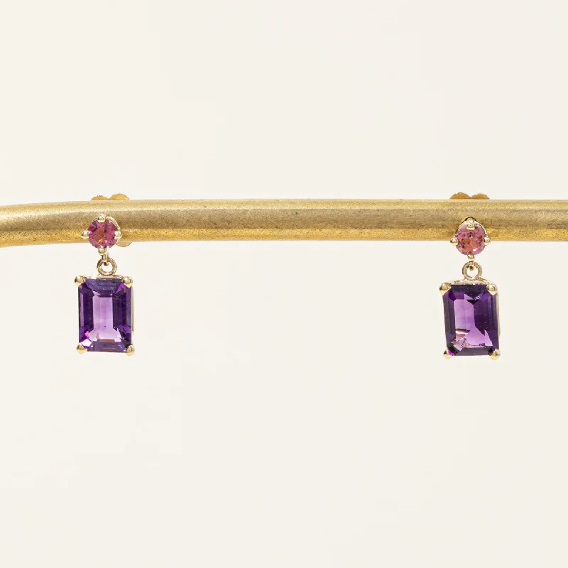 Save On Luxury Jewelry Pieces – Limited-Time Offers '100 Ways' Amethyst & Tourmaline Drop Earrings | 1.84ctw, 0.26ctw |