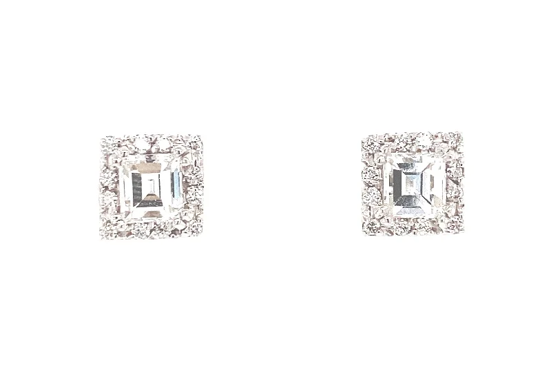 Make Every Moment Shine – Jewelry Discounts Available Asscher Cut Diamond with Halo Stud Earrings Make Every Moment Shine – Jewelry Discounts Available Asscher Cut Diamond with Halo Stud Earrings